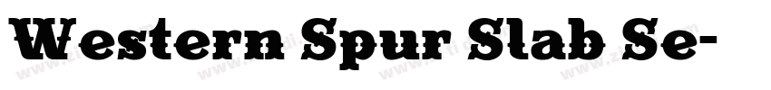 Western Spur Slab Se字体转换